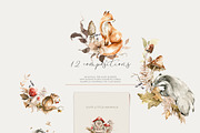 Autumn woodland Forest fall animals, an Animal Illustration by 60secondsArt (Thumbnail 9 of 13)