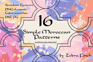 Simple Moroccan patterns+textures