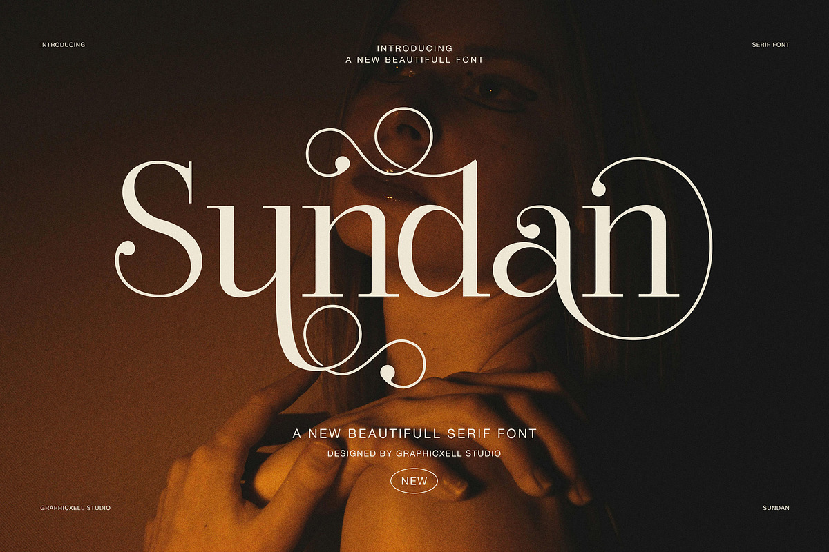 Sundan Elegant Luxury Serif Font, a Serif Font by Graphicxell (Photo 1 of 8)