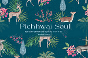 Pichhwai Soul Prints & Patterns, a Pattern Graphic by GND ART STUDIO (Thumbnail 1 of 8)