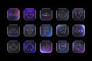 Glassify – Social Media Icons, a Solid Icon by Mockup Bureau (Thumbnail 4 of 6)