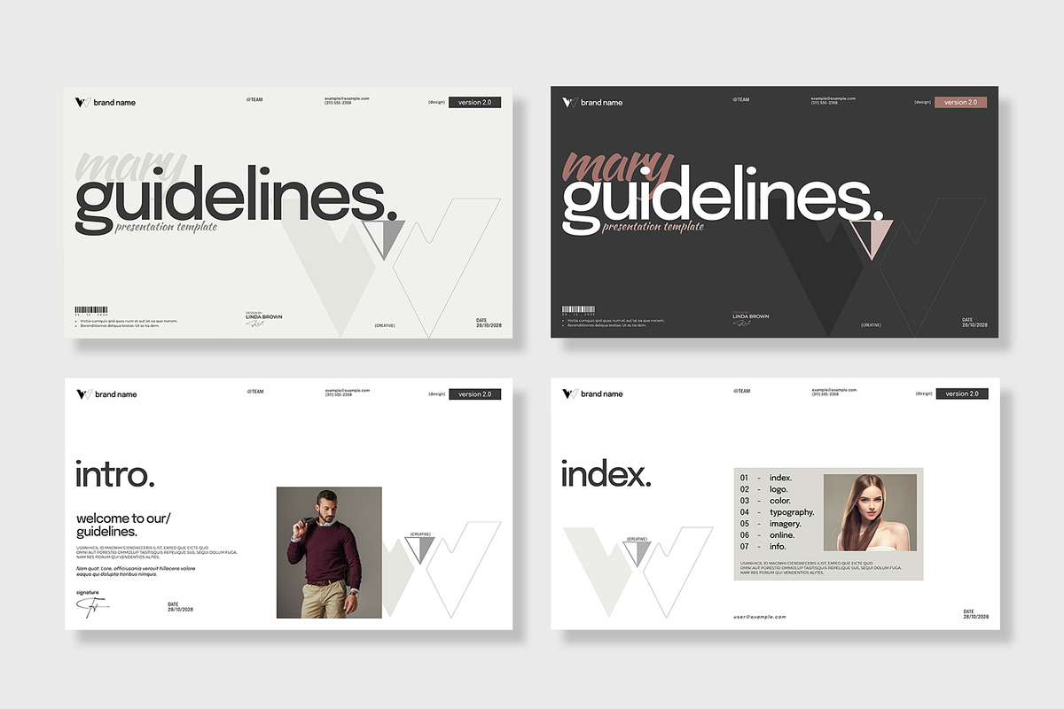 Guidelines Presentation Template, a Presentation Template by MightyDesign (Photo 2 of 8)