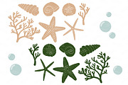 Christmas Vector Seashells, an Illustration by Amanda Ilkov (Thumbnail 5 of 5)