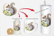 Grey Squirrel Clipart, a Graphic by Artnoy (Thumbnail 4 of 5)