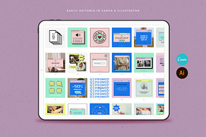 Retro Computer Instagram Templates