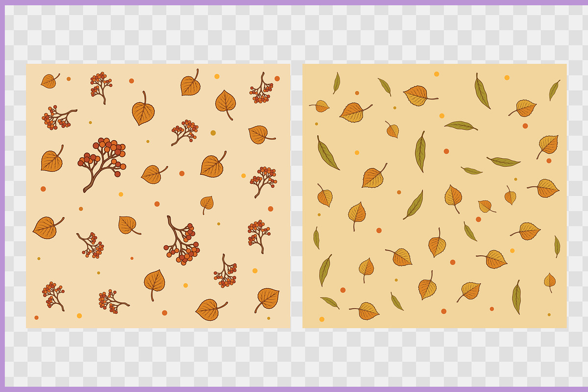 Autumn Fall Seamless Pattern Set, a Pattern Graphic by Gfx Expert Team (Photo 2 of 5)