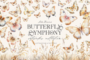 Butterfly Symphony Watercolor, an Object Graphic by Julia Dreams (Thumbnail 1 of 7)