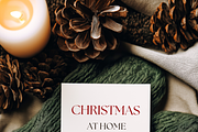 Cozy 5x7 Christmas Invitation Mockup, an Advertising Mockup by Serenefeeling (Thumbnail 3 of 7)