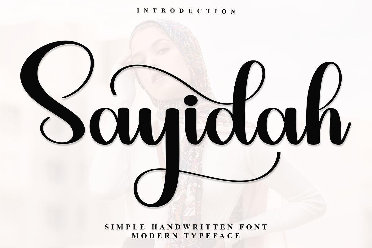 Sayidah, a Handwritten Font by InermediaSTUDIO (Photo 1 of 7)