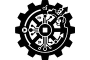 Gear and technology icons, a Technology Illustration by abu67222 (Thumbnail 11 of 13)