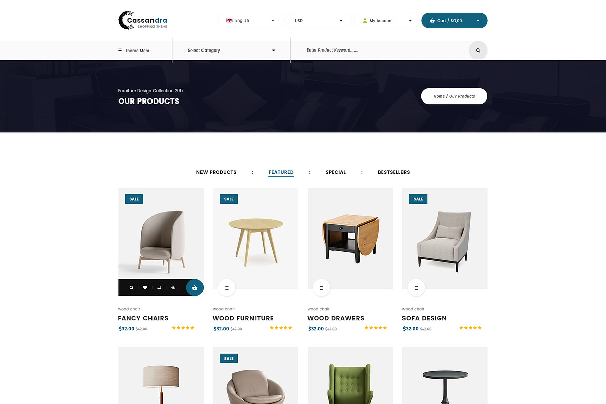 Cassandra - Furniture - Muse Theme, a Websites & App Template by DigitalCenturySF (Photo 4 of 11)