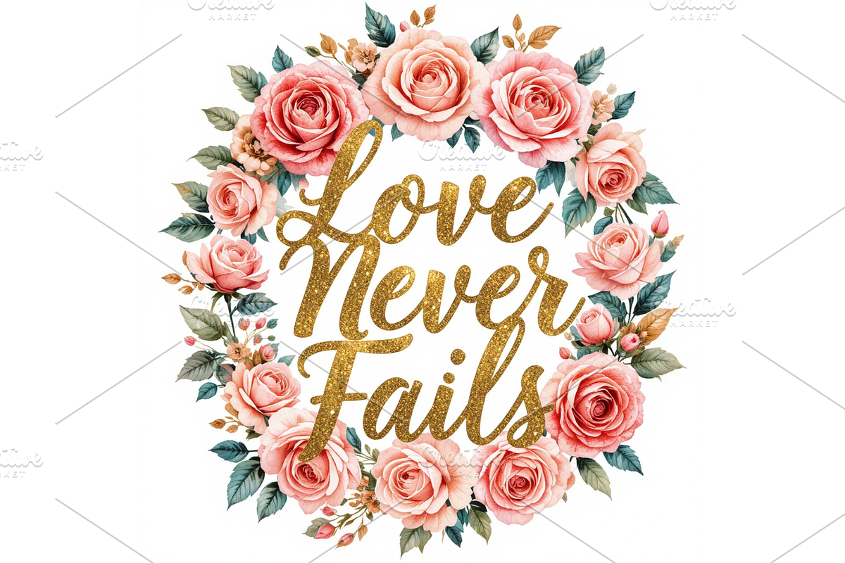 Romantic Love Quote Sublimation, a Seasonal Illustration by Creative design (Photo 4 of 6)
