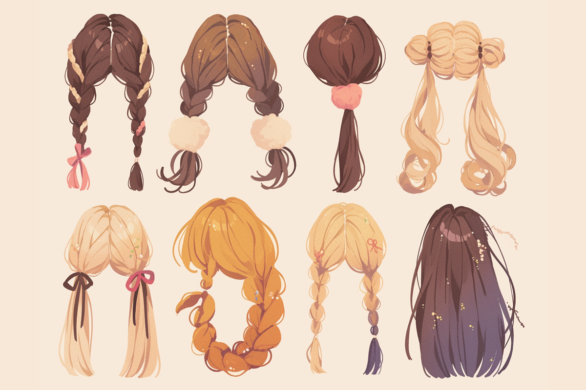 Procreate Ultimate Hair Brushes, a Brush Add-On by Cozy Brushery (Photo 10 of 10)