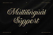 Whispers — Elegant Calligraphy Font, a Script Font by Krismagraph (Thumbnail 9 of 10)