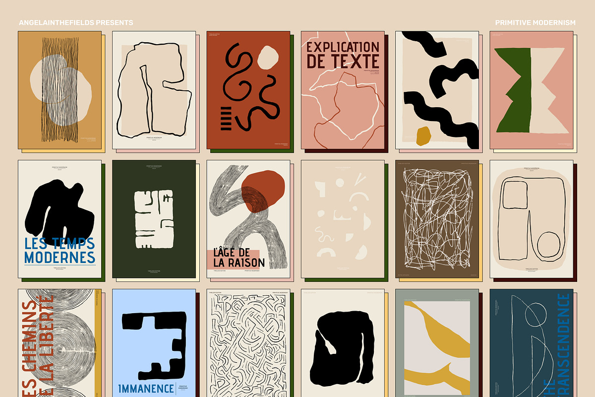 PRIMITIVE MODERNISM Vector Clipart, an Object Graphic by angelainthefields (Photo 12 of 16)