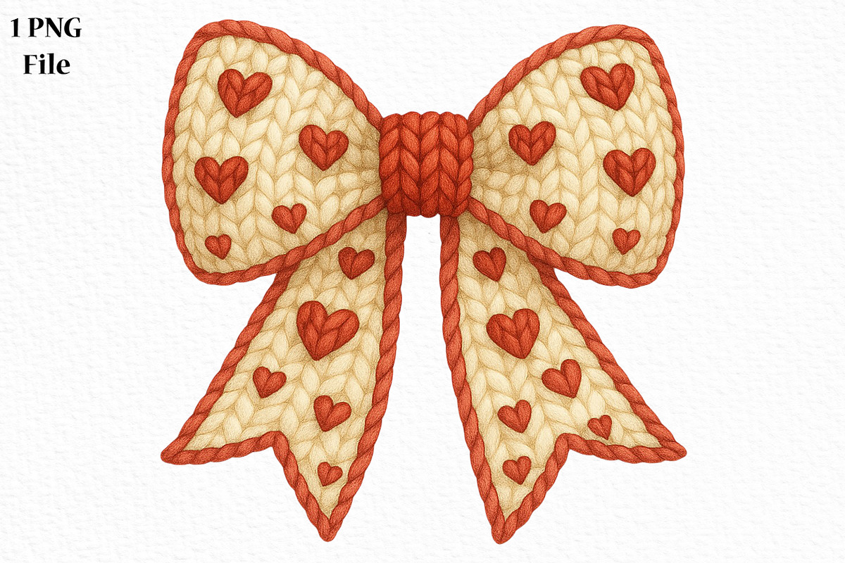 Preppy Coquette Valentine PNG, an Illustration by Canvas Craft (Photo 1 of 6)