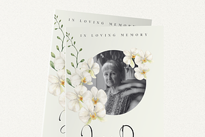 Funeral Program Template Set I Canva, an Invitation Template by The Social Stuff