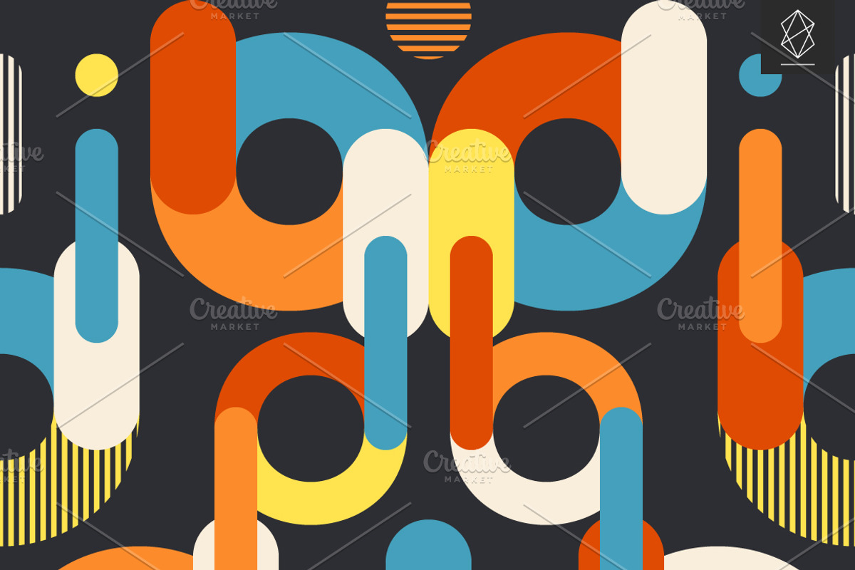 Geometric brevity seamless patterns, a Pattern Graphic by Yury Velikanov (Photo 8 of 11)