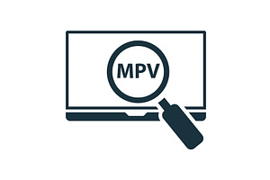 Magnifying glass showing mvp on, a Technology Illustration by Aimagenarium@gmail.com