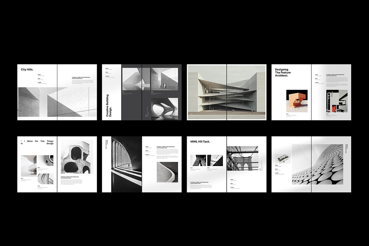 Architecture Brochure Template, a Brochure Template by TemplateFolio-Shop (Photo 17 of 18)
