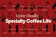 Vector Doodles Specialty Coffee Life, a Graphic by LEROY Design (Thumbnail 5 of 5)