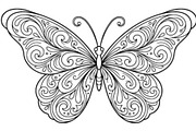 Ornamental Butterfly SVG Bundle, an Object Graphic by Gfx_Store (Thumbnail 13 of 16)