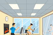 Gym and Fitness Themes, an Outline Icon by TAlex (Thumbnail 3 of 6)