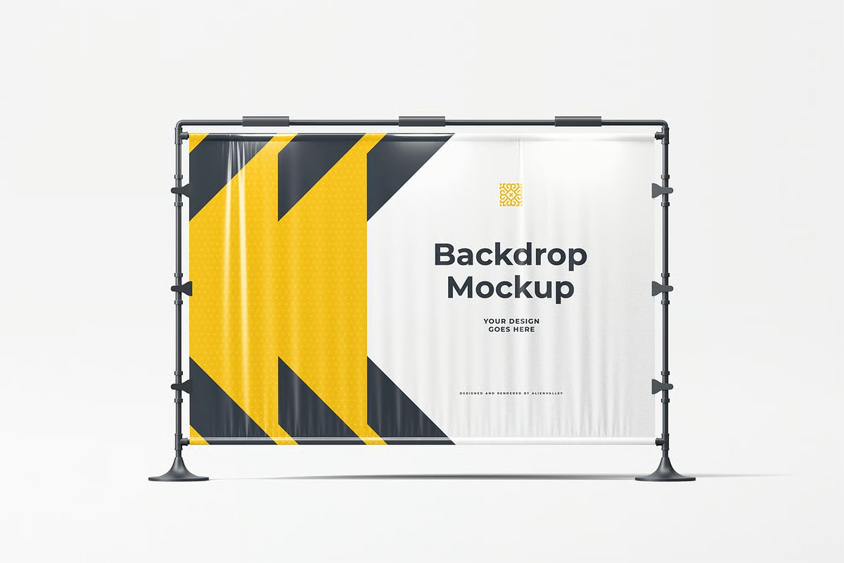 Backdrop Mockup, an Advertising Mockup by zpackcreative (Photo 2 of 5)