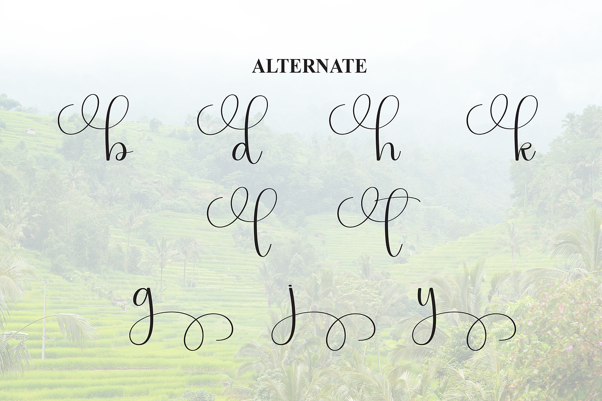 Highland | Script Font, a Handwritten Font by Scratchones (Photo 8 of 9)