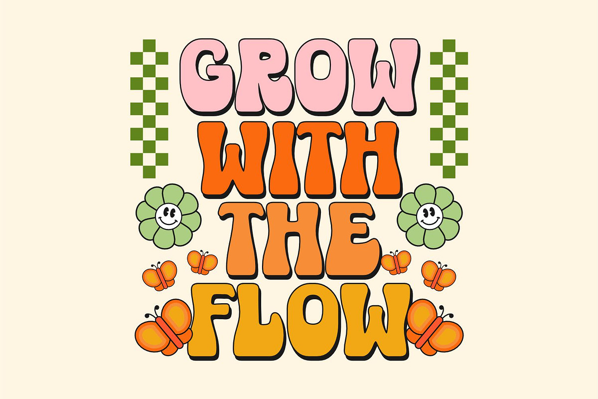 MAGIC FLOWER - GROOVY FONT, a Serif Font by Keithzo (Photo 4 of 9)