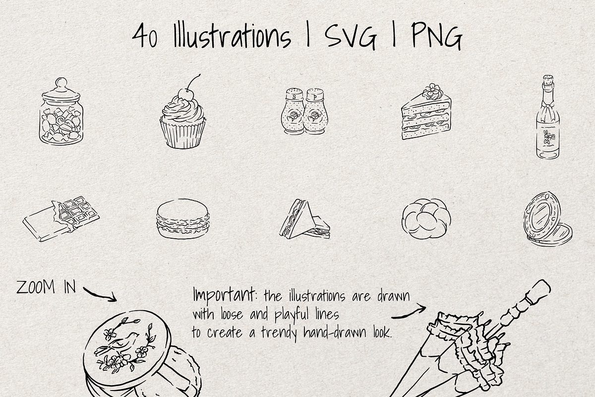 Coquette Picnic Sketch Bundle, an Object Illustration by Artalia (Photo 4 of 5)