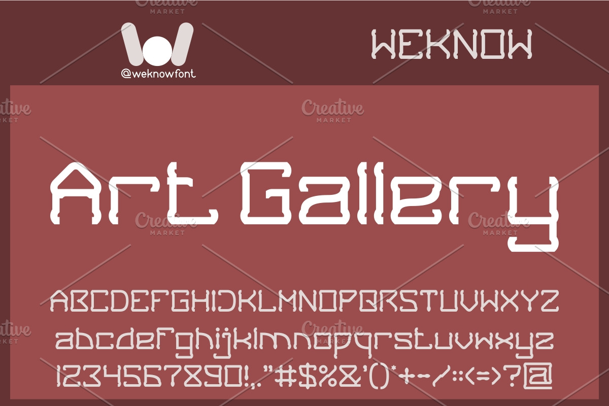 Giraffe font, a Font by weknow (Photo 5 of 5)