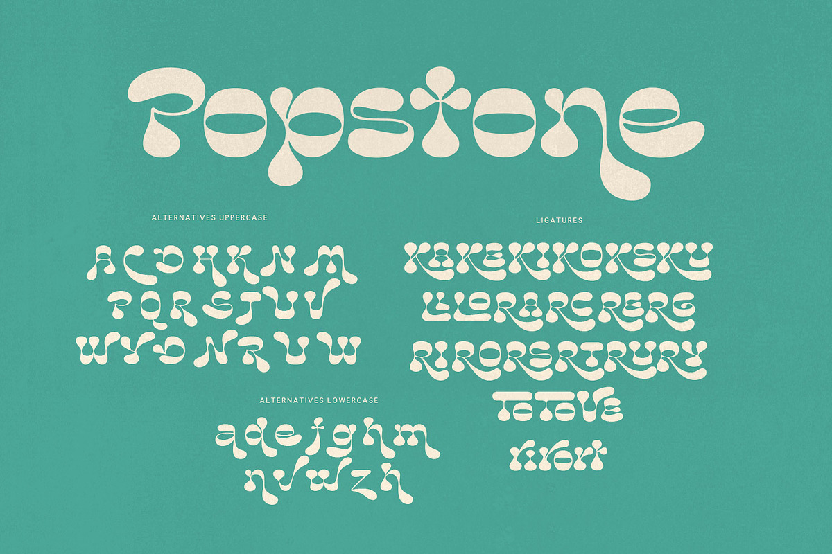 Popstone | Groovy Summer Font, a Slab Serif Font by creativemedialab (Photo 12 of 15)