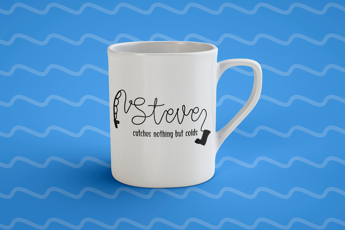 Gone Fishing - a fishing font!!! preview 7