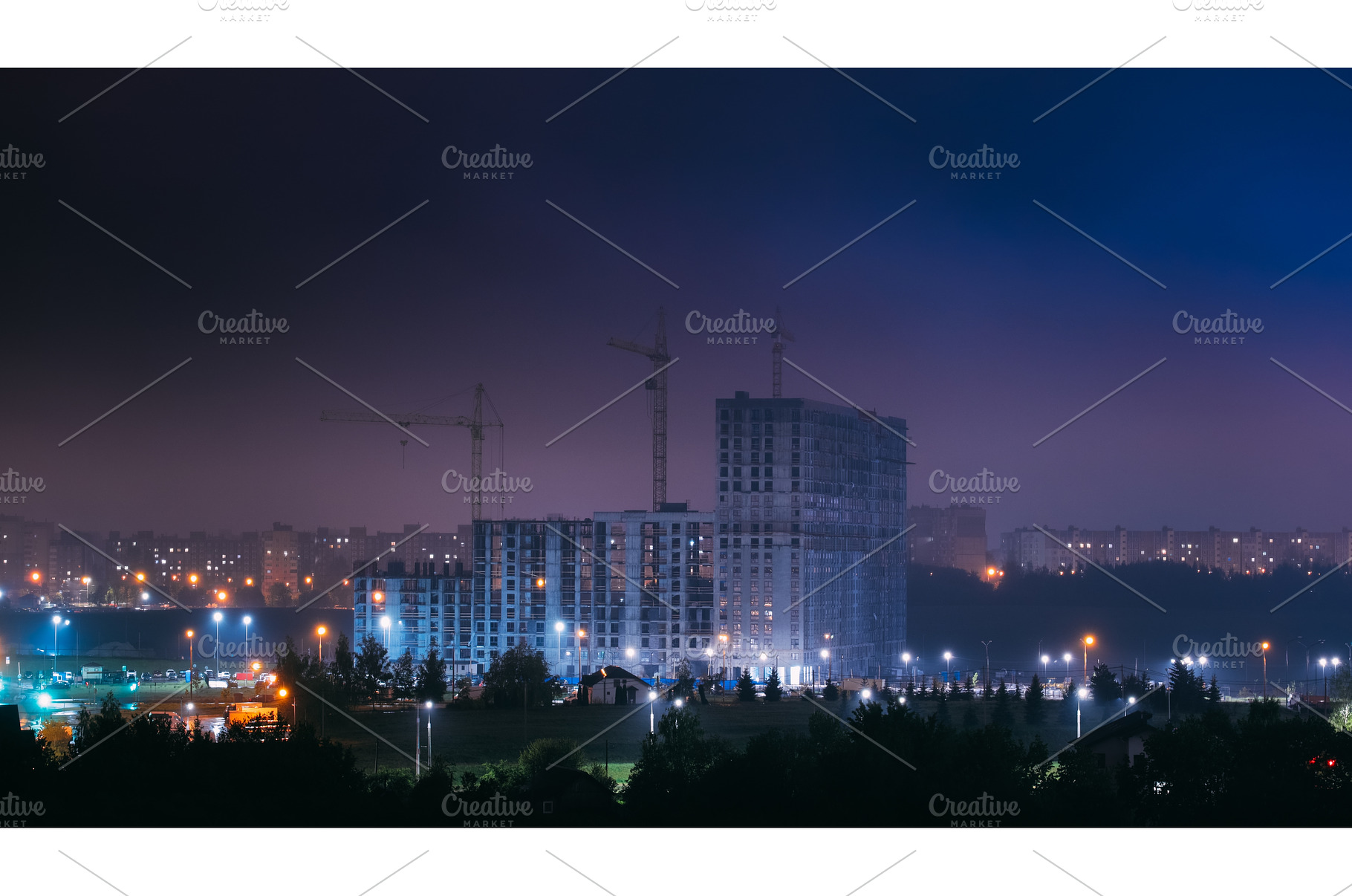 Night City Illumination. Development, an Architecture Photo by Our Amazing World