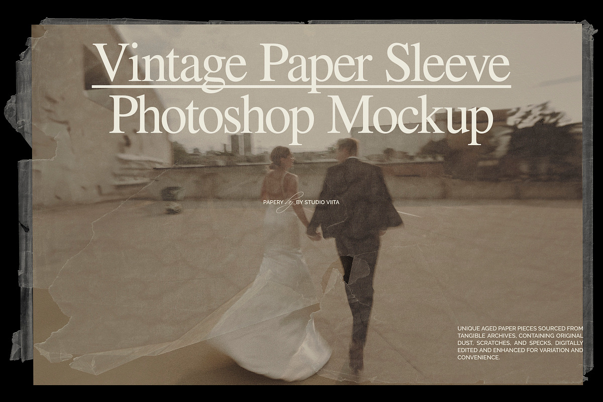 Vintage Photo Paper Sleeve Mockups, a Books & Magazine Mockup by Studio Viita (Photo 6 of 10)