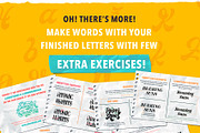 Lettering Alphabet Workbooks, a Brush Add-On by Shoutbam (Thumbnail 3 of 4)