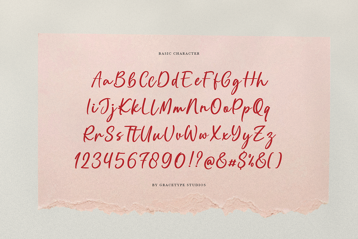 Rouligue Filondra Casual Handwritten, a Script Font by gracetype_studio (Photo 10 of 12)