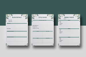 Printable Blog Planner V20