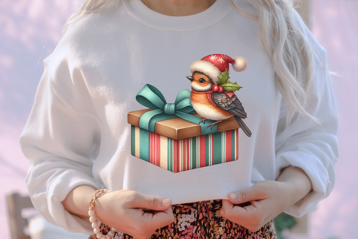 Christmas Funny Birds Sublimation, an Illustration by designcity5 (Photo 4 of 5)