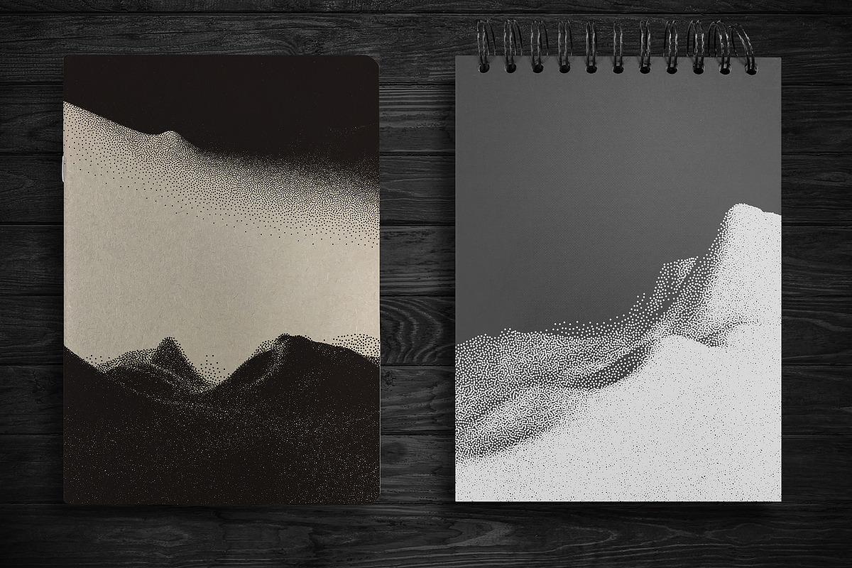 Stipple - Vector landscapes, a Background Graphic by RDShop (Photo 5 of 7)