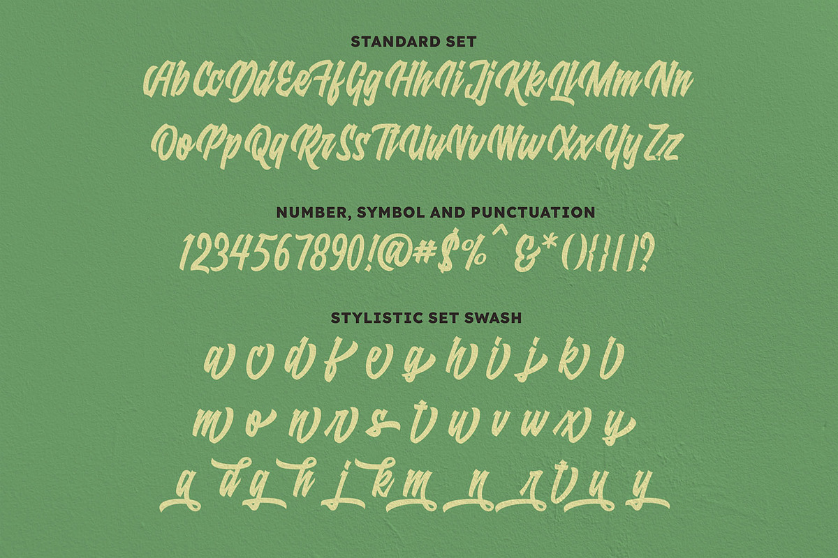 Raydric Script + Shadow outline, a Script Font by HanzelSpace Studio (Photo 9 of 9)
