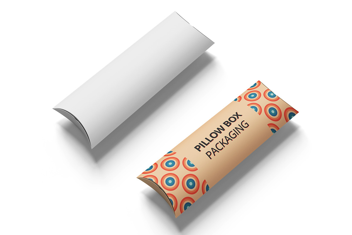 Pillow Box Packaging Mockup, a Packaging Mockup by Designbuys (Photo 3 of 4)
