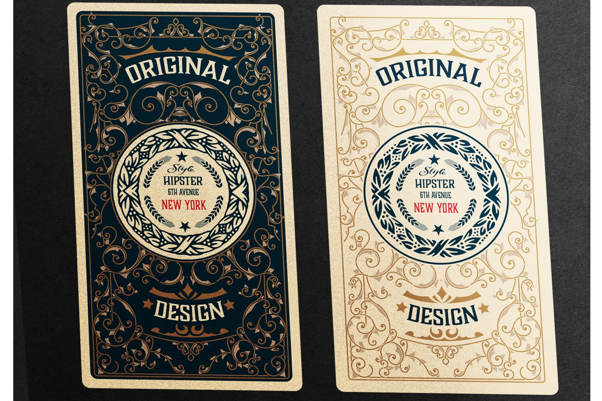2 vintage labels ready for packing, a Branding & Logo Template by OneVectorStock