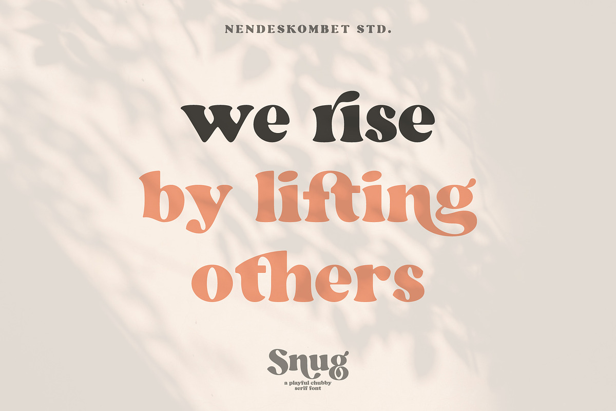 Snug - playful chubby serif font, a Serif Font by NendesKombet Studio (Photo 5 of 12)