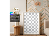 Minimal Boho Frame Mockup Scene, a Product Mockup by MockupWizard (Thumbnail 3 of 5)