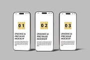 iPhone 16 Pro Max Mockup, an iPhone Mockup by Bangdastudio (Thumbnail 2 of 11)