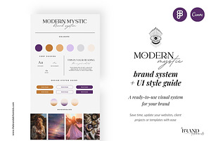 Modern Mystic Brand System + UI Kit, an UI Kit Template by The Brand Alchemists