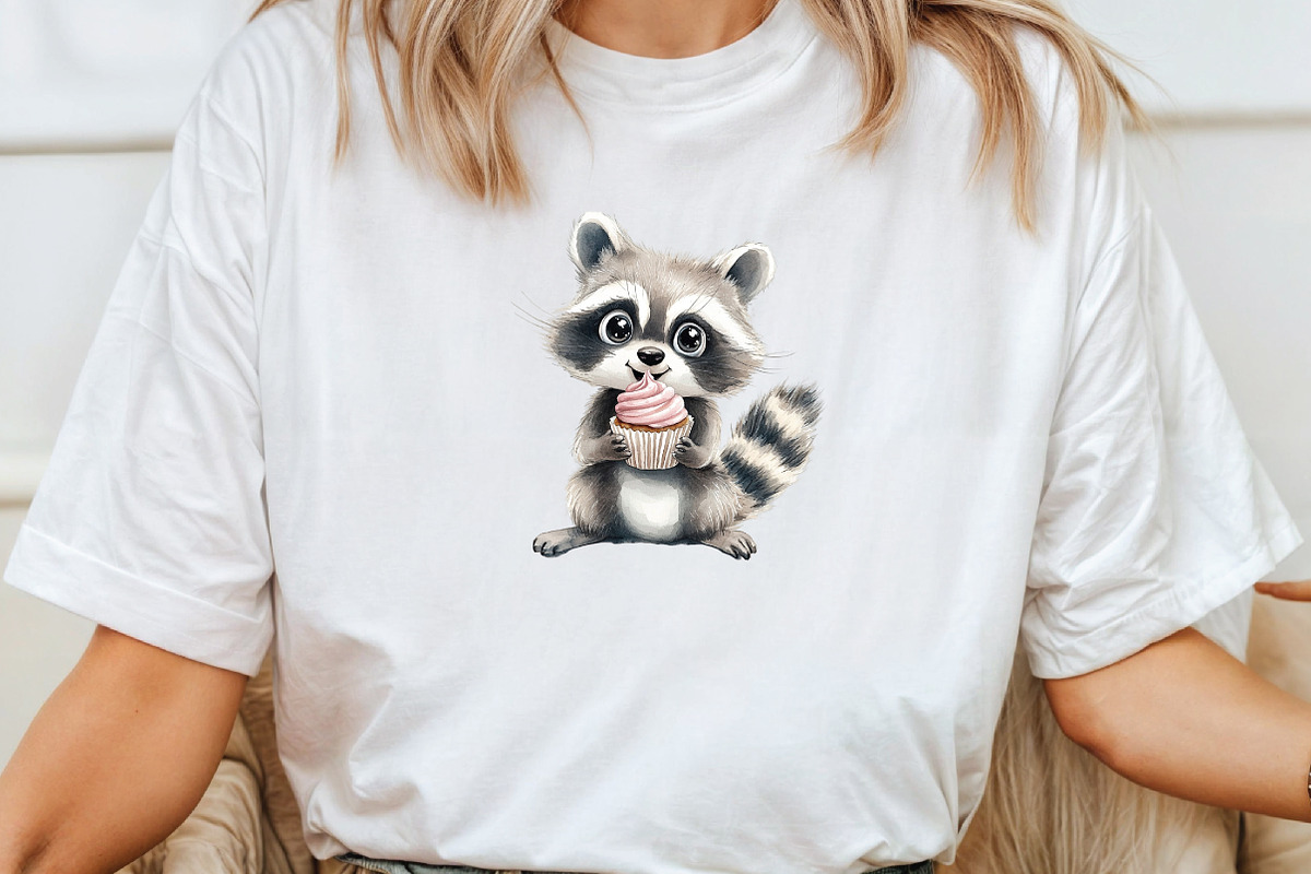 Quirky and Funny Raccoons Clipart, an Illustration by CraftArtStudio (Photo 4 of 6)