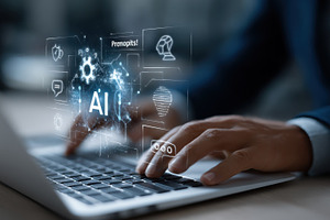 AI prompts technology innovation dig, a Photo by Pixeness Studio